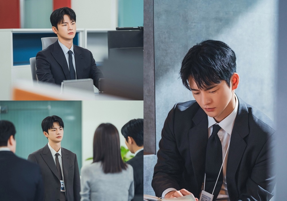 ‘내일도 출근!’ 서인국, 냉랭 눈빛+칼각 수트핏..냉미남 상사의 정석