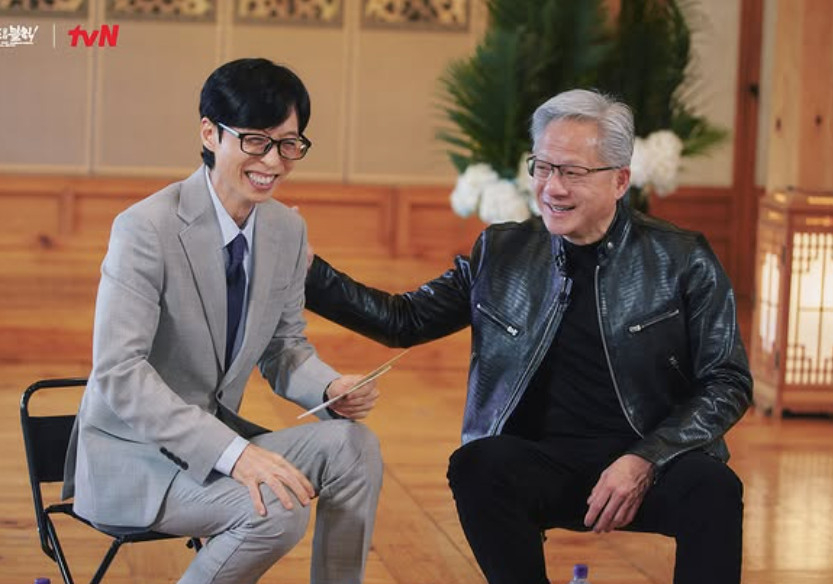 유재석 어깨 툭 친 젠슨 황, 케데헌 ‘골든’ 춤까지 췄다…유퀴즈서 무...