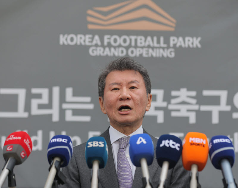 정몽규 축구협회장 징계요구 효력 정지…법원, 집행정지 인용
