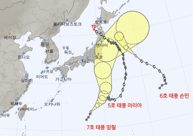 ‘난카이 대지진’ 경고에 태풍 3개 상륙 전망…떨고 있는 일본