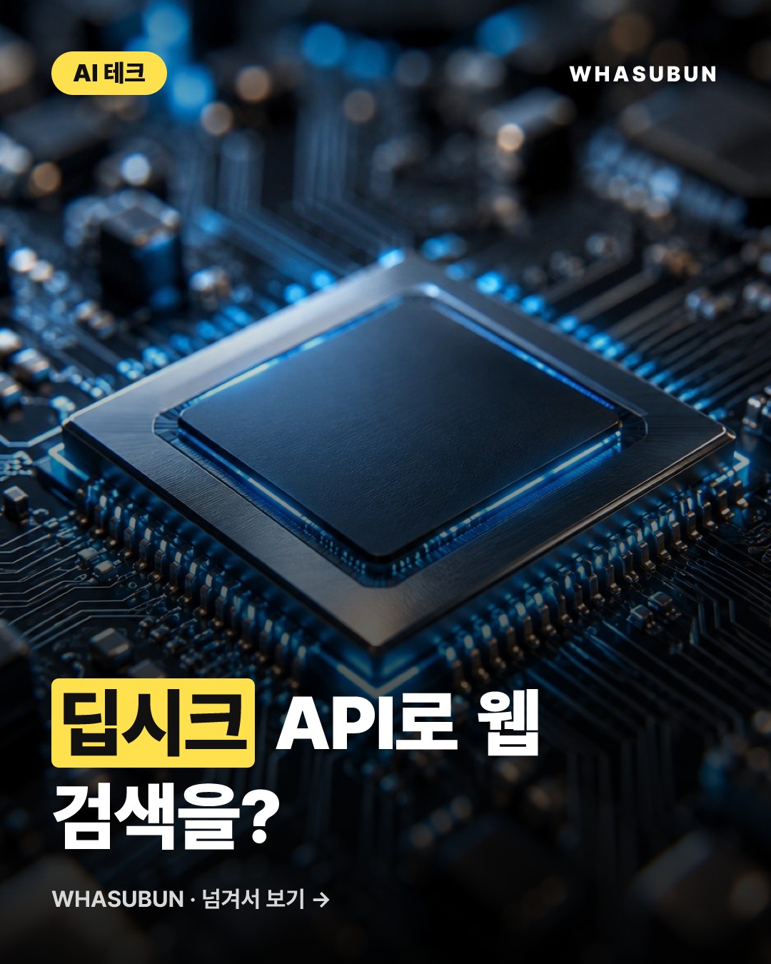 딥시크 API 신작, 웹 검색과 데이터 수집 기능 오픈 카드뉴스 1