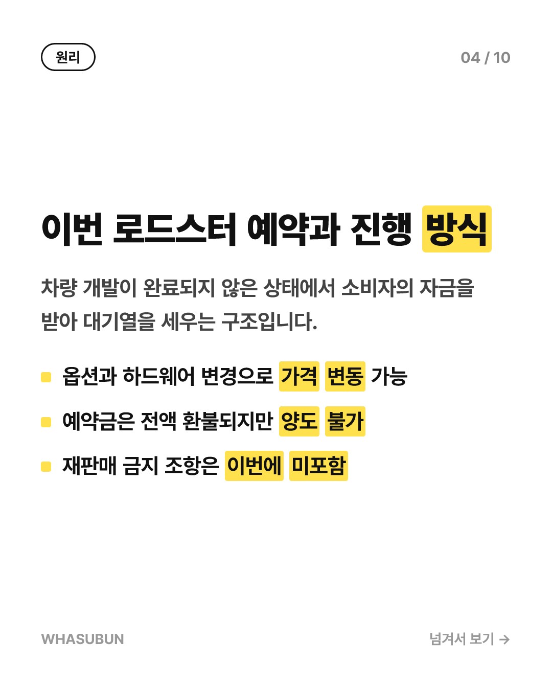 테슬라 로드스터, 2억 넘게 내도 “인도 보장 불가” 카드뉴스 4