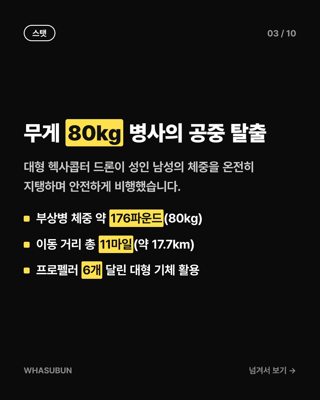 우크라이나, 세계 최초 드론으로 부상병 구조 성공 카드뉴스 3