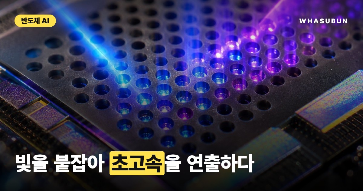 빛을 느리게 만든 실리콘 칩, AI 데이터센터 속도 200Gb/s 돌파