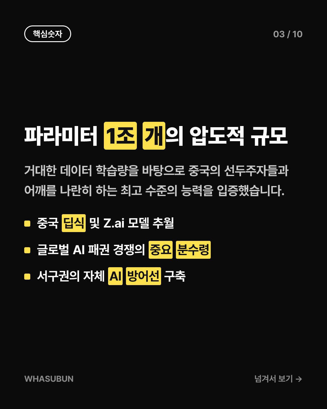 프랑스 미스트랄 AI 신작 '르 숑크' 중국을 넘었다 카드뉴스 3