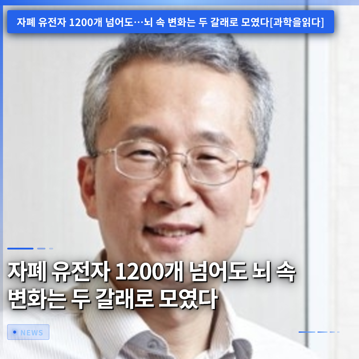 自閉症関連遺伝子が1200個を超えても、脳内の変化は2つの系統に収束