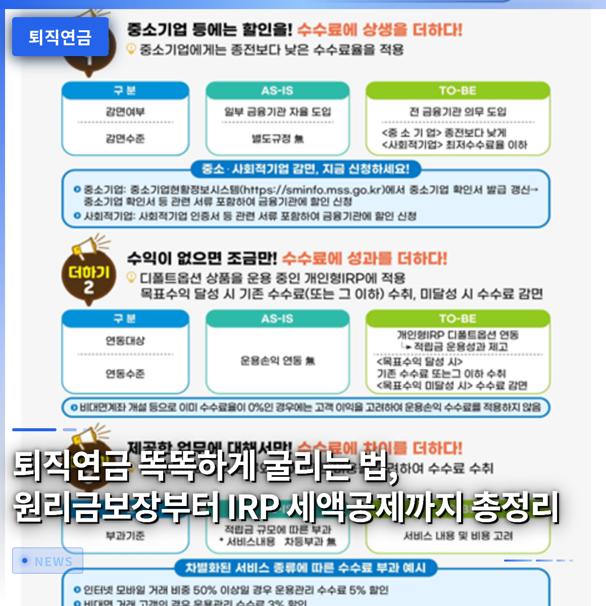 퇴직연금 똑똑하게 굴리는 법, 원리금보장부터 IRP 세액공제까지 총정리
