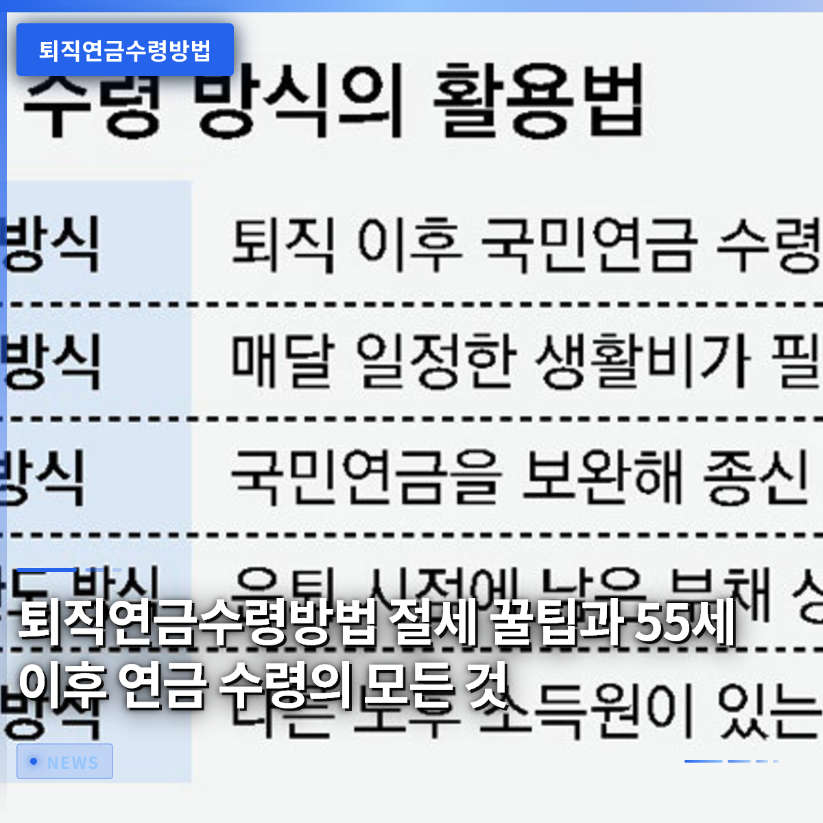퇴직연금수령방법 절세 꿀팁과 55세 이후 연금 수령의 모든 것 퇴직연금수령방법 절세 꿀팁과 55세 이후 연금 수령의 모든 것