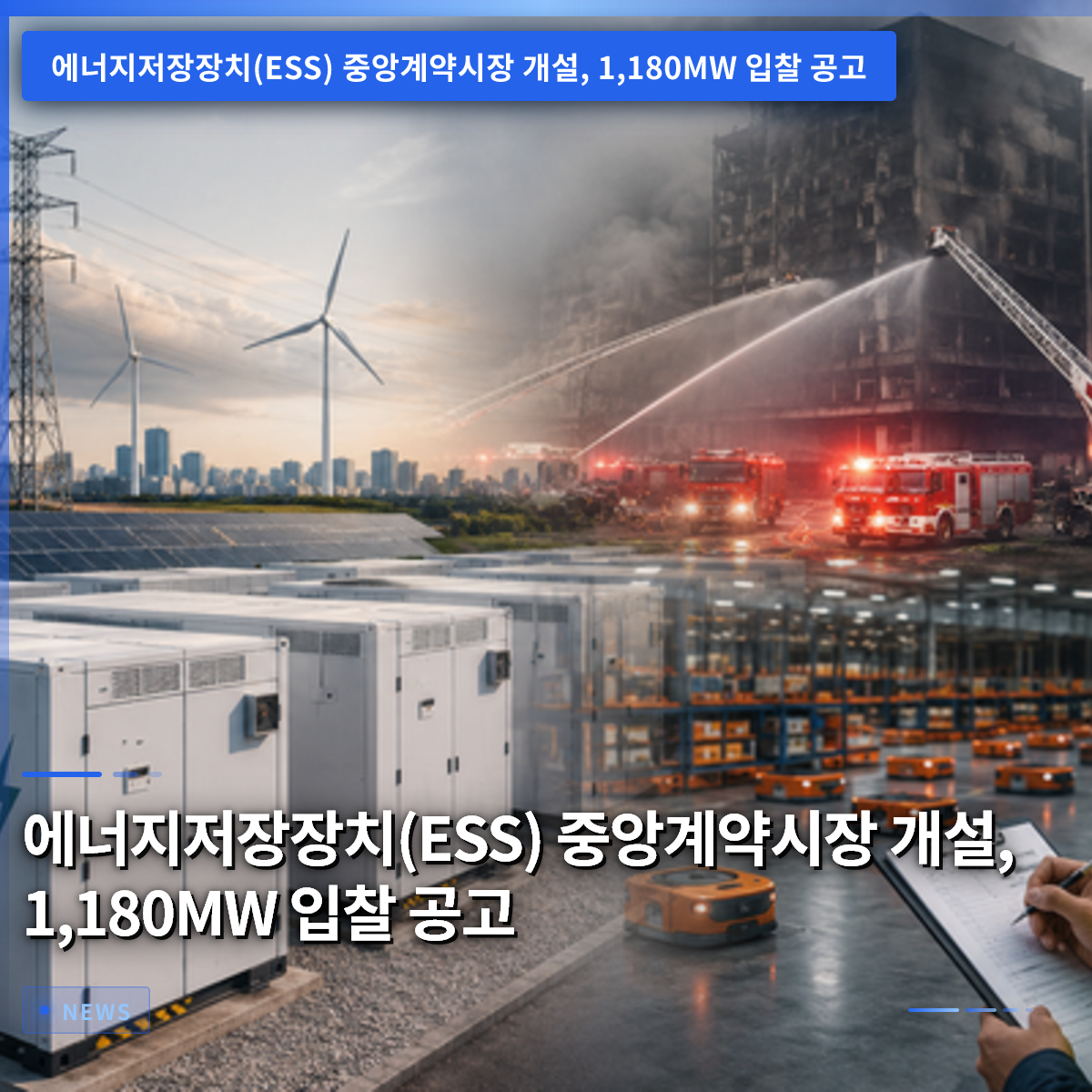 Opening of the Central Contract Market for Energy Storage Systems (ESS): 1,180MW Tender Announcement Opening of the Central Contract Market for Energy Storage Systems (ESS): 1,180MW Tender Announcement