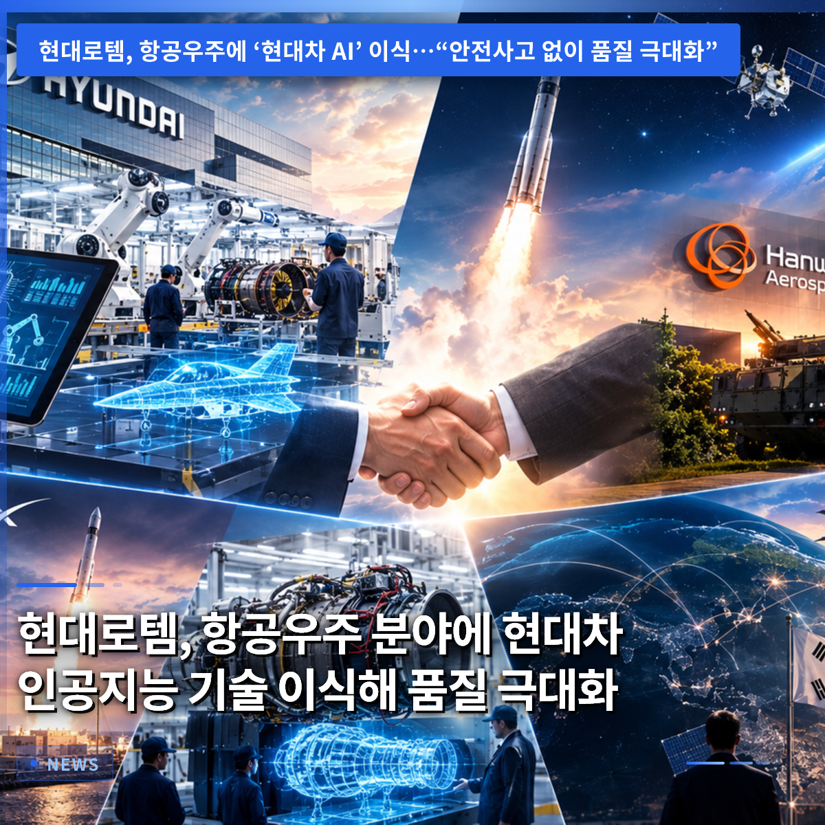 Hyundai Rotem Transplants Hyundai Motor's AI Technology into Aerospace to Maximize Quality
