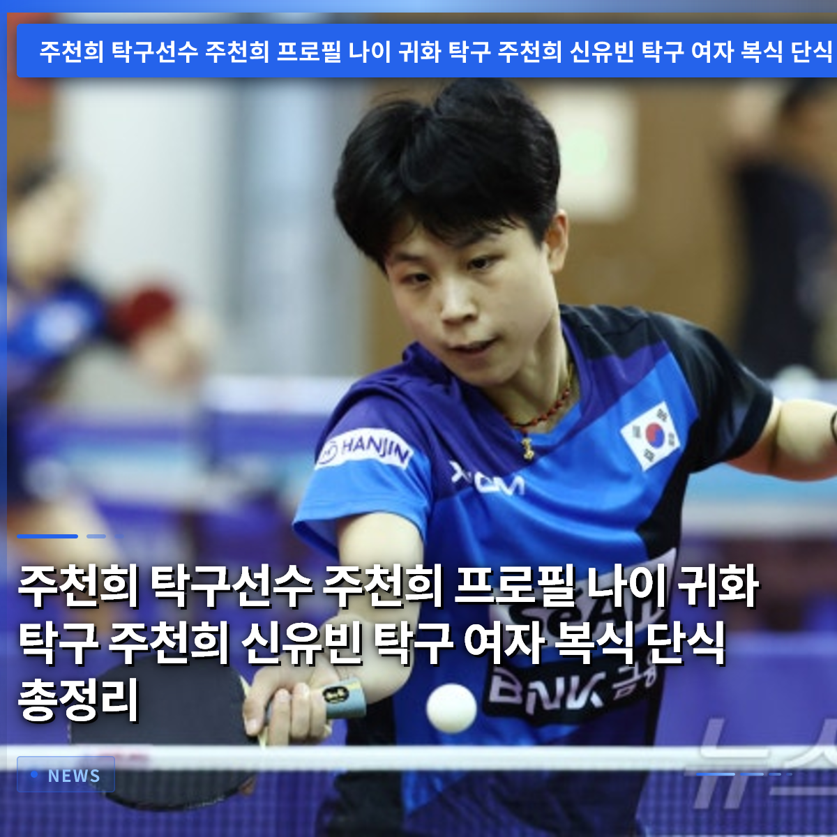 Ju Chun-hee Table Tennis Player: Profile, Age, Naturalization, and Partnership with Shin Yu-bin – Singles & Doubles Summary Ju Chun-hee Table Tennis Player: Profile, Age, Naturalization, and Partnership with Shin Yu-bin – Singles & Doubles Summary