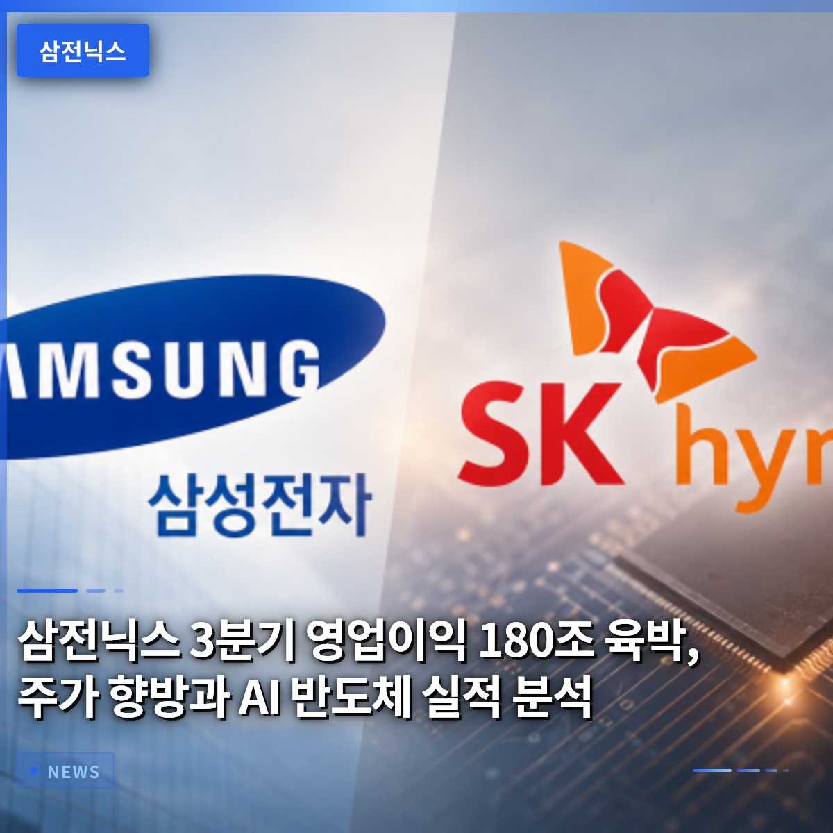 Samsung and SK Hynix Q3 Operating Profit Nears 180 Trillion Won: Stock Price Outlook and AI Semiconductor Performance Analysis Samsung and SK Hynix Q3 Operating Profit Nears 180 Trillion Won: Stock Price Outlook and AI Semiconductor Performance Analysis