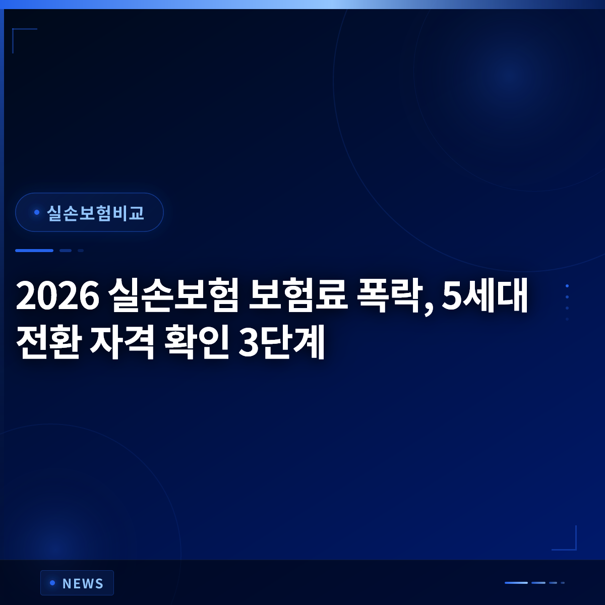 2026 실손보험 보험료 폭락, 5세대 전환 자격 확인 3단계