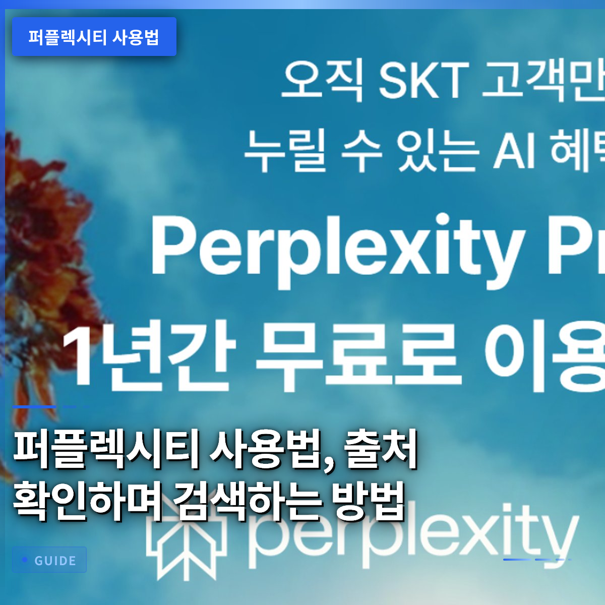퍼플렉시티 사용법, 출처 확인하며 검색하는 방법