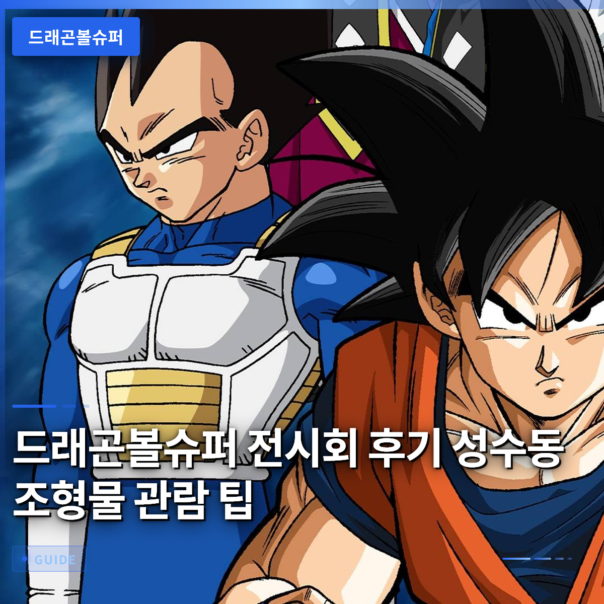 드래곤볼슈퍼 전시회 후기 성수동 조형물 관람 팁