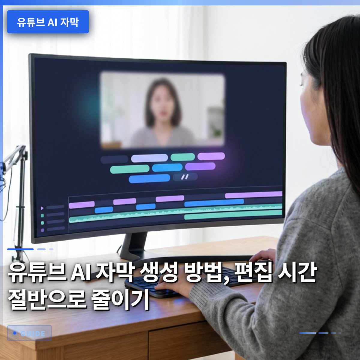 유튜브 AI 자막 생성 방법, 편집 시간 절반으로 줄이기