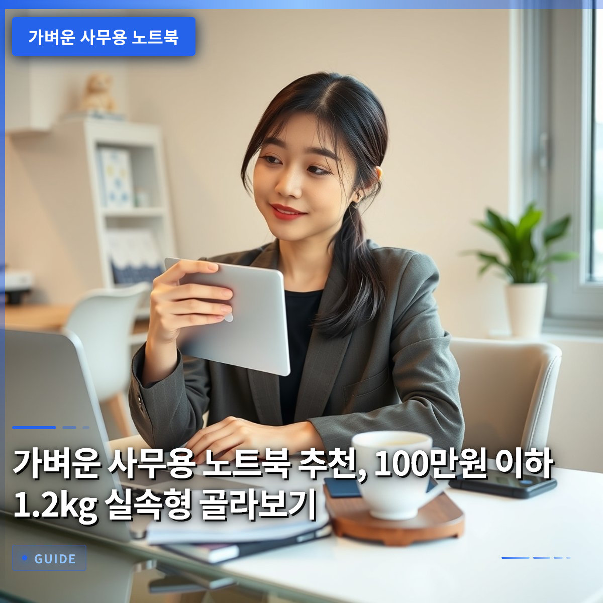 가벼운 사무용 노트북 추천, 100만원 이하 1.2kg 실속형 골라보기