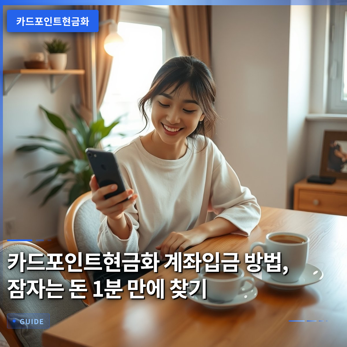 카드포인트현금화 계좌입금 방법, 잠자는 돈 1분 만에 찾기