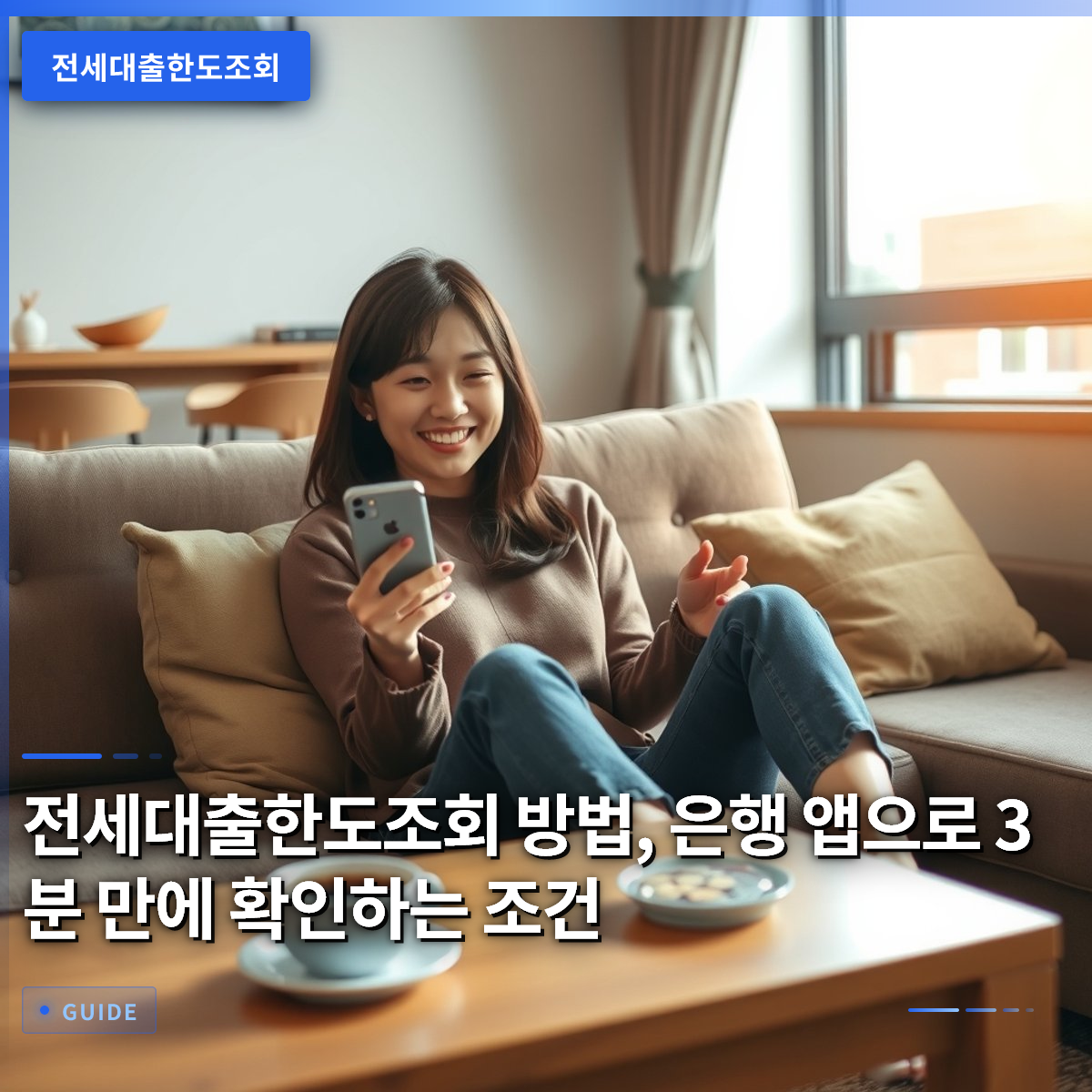 전세대출한도조회 방법, 은행 앱으로 3분 만에 확인하는 조건
