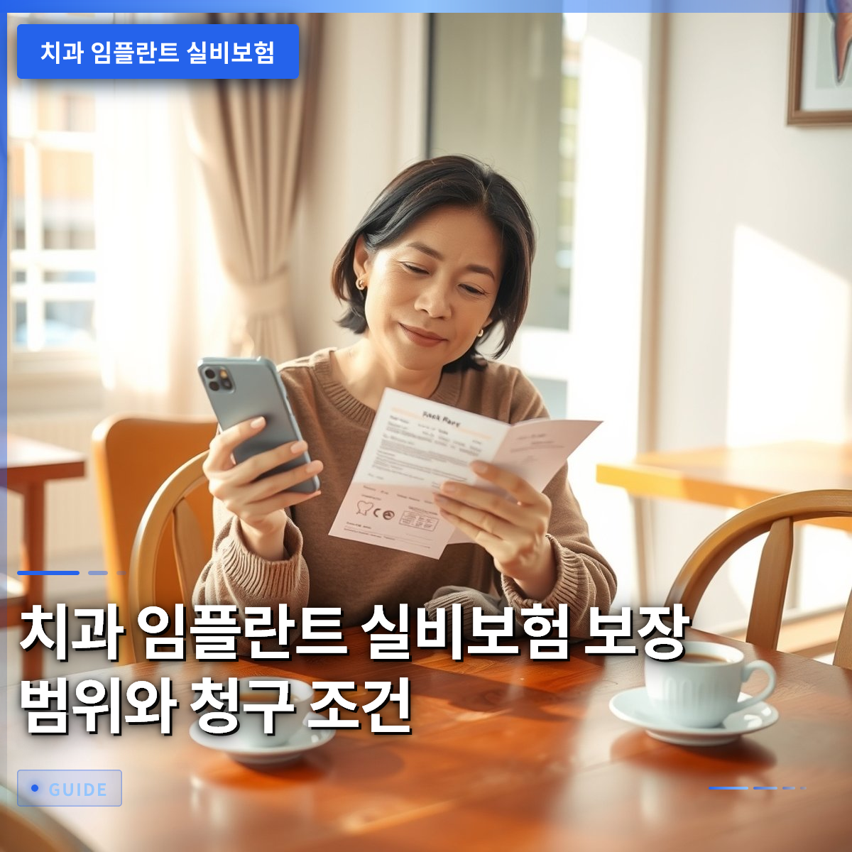 치과 임플란트 실비보험 보장 범위와 청구 조건