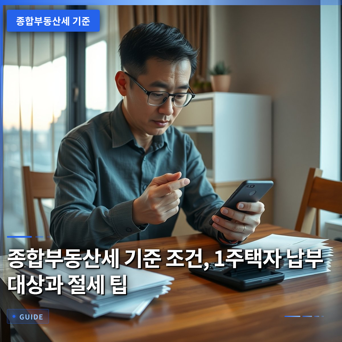 종합부동산세 기준 조건, 1주택자 납부 대상과 절세 팁