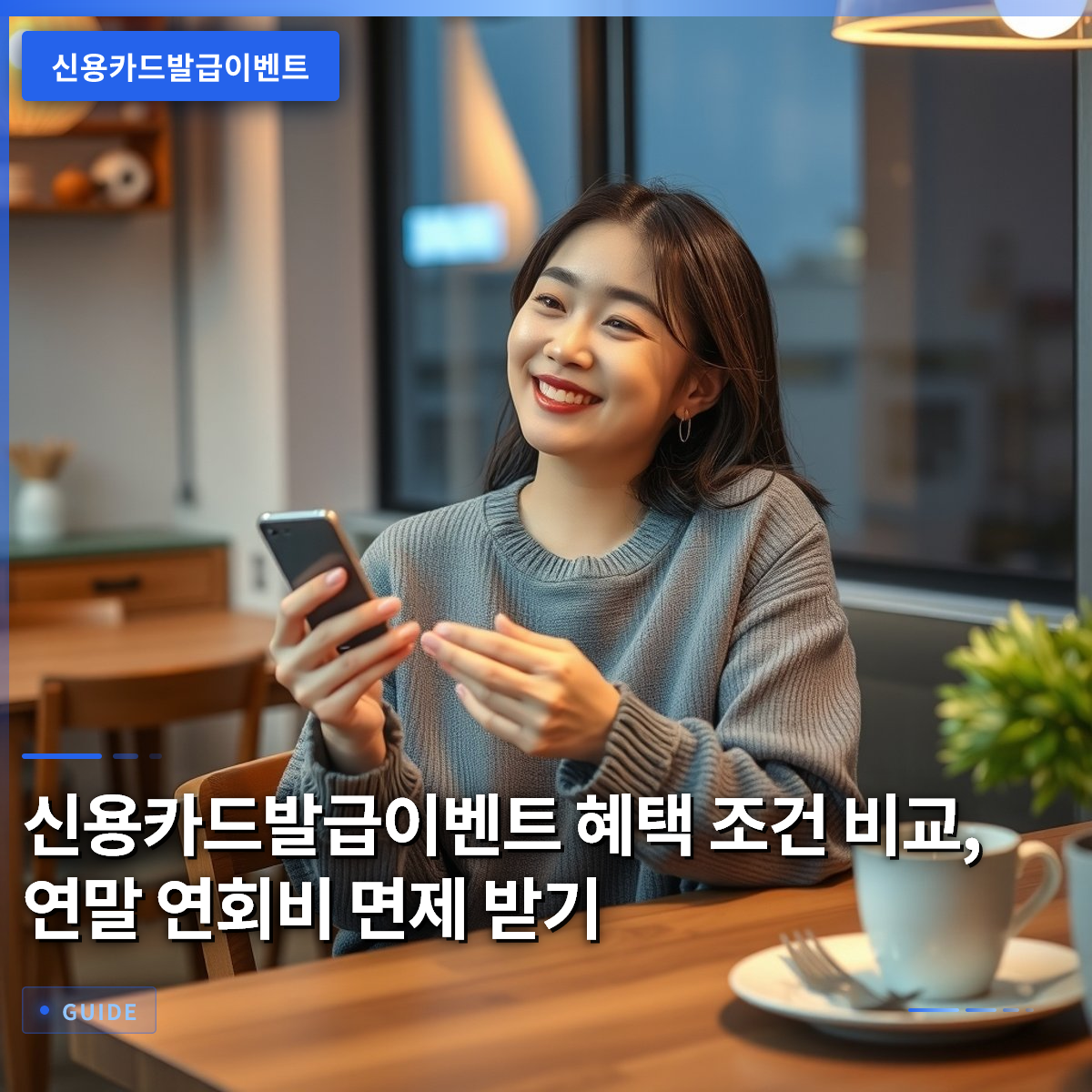 신용카드발급이벤트 혜택 조건 비교, 연말 연회비 면제 받기
