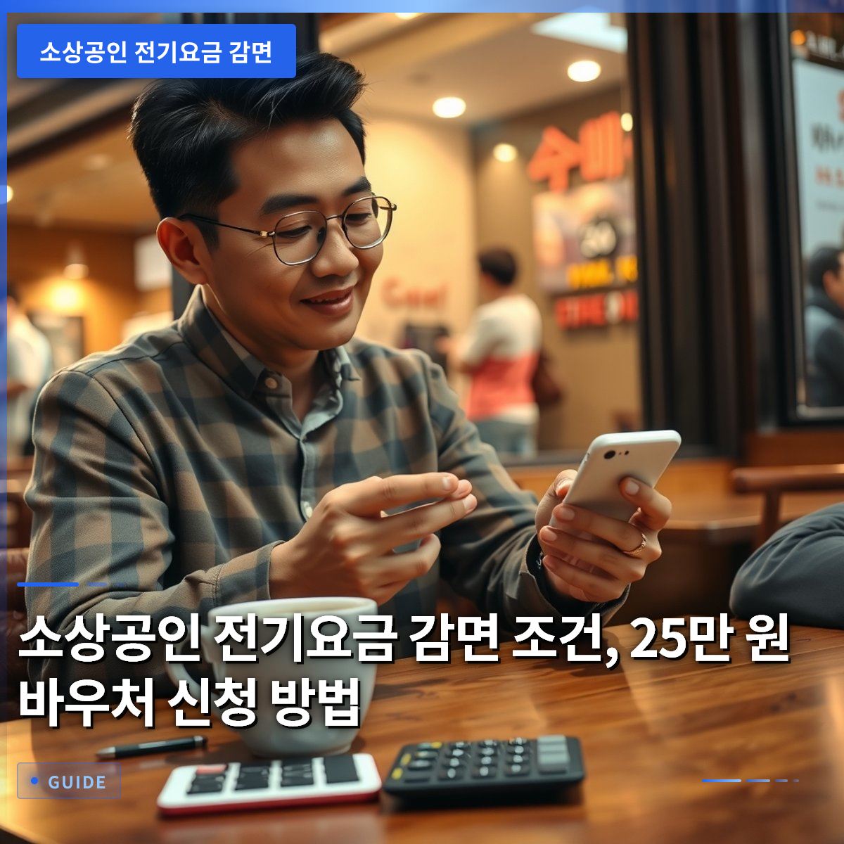 소상공인 전기요금 감면 조건, 25만 원 바우처 신청 방법