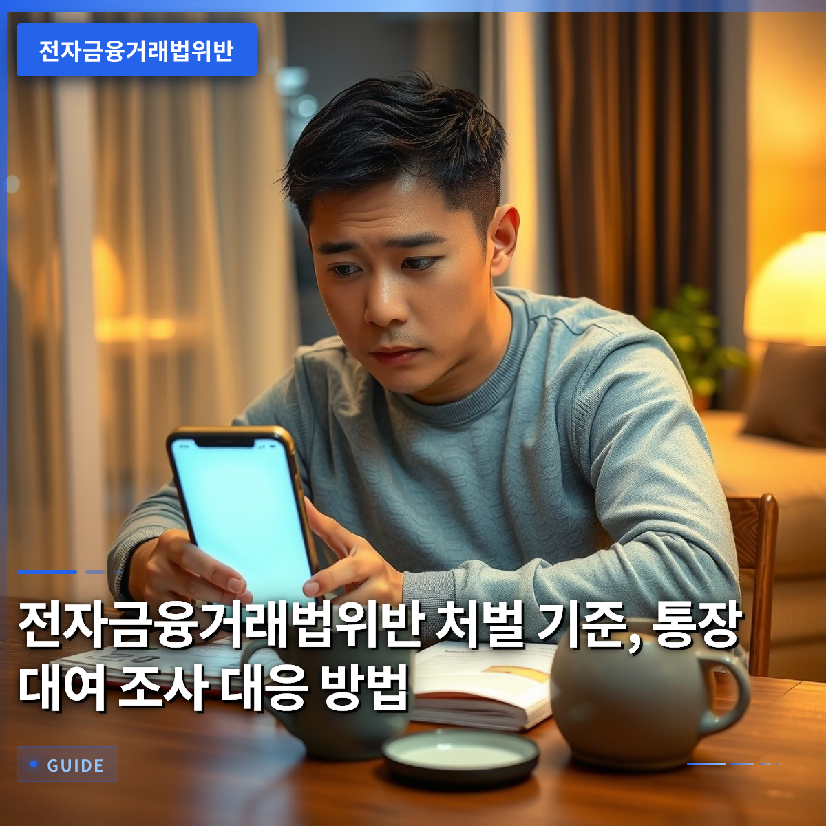 전자금융거래법위반 처벌 기준, 통장 대여 조사 대응 방법 전자금융거래법위반 처벌 기준, 통장 대여 조사 대응 방법