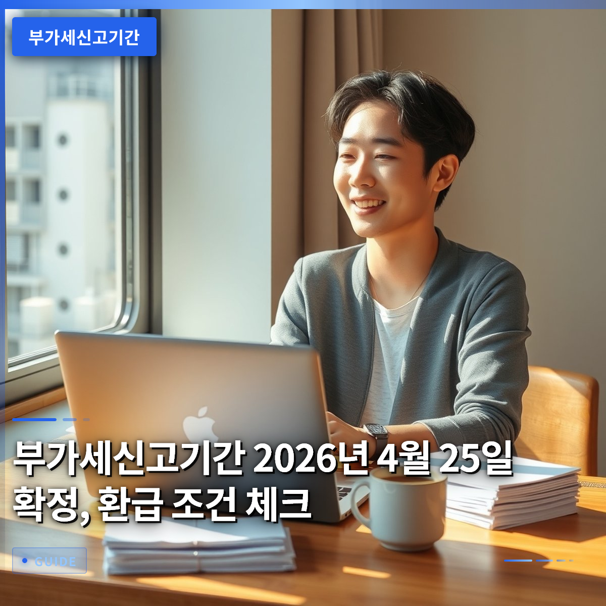 부가세신고기간 2026년 4월 25일 확정, 환급 조건 체크