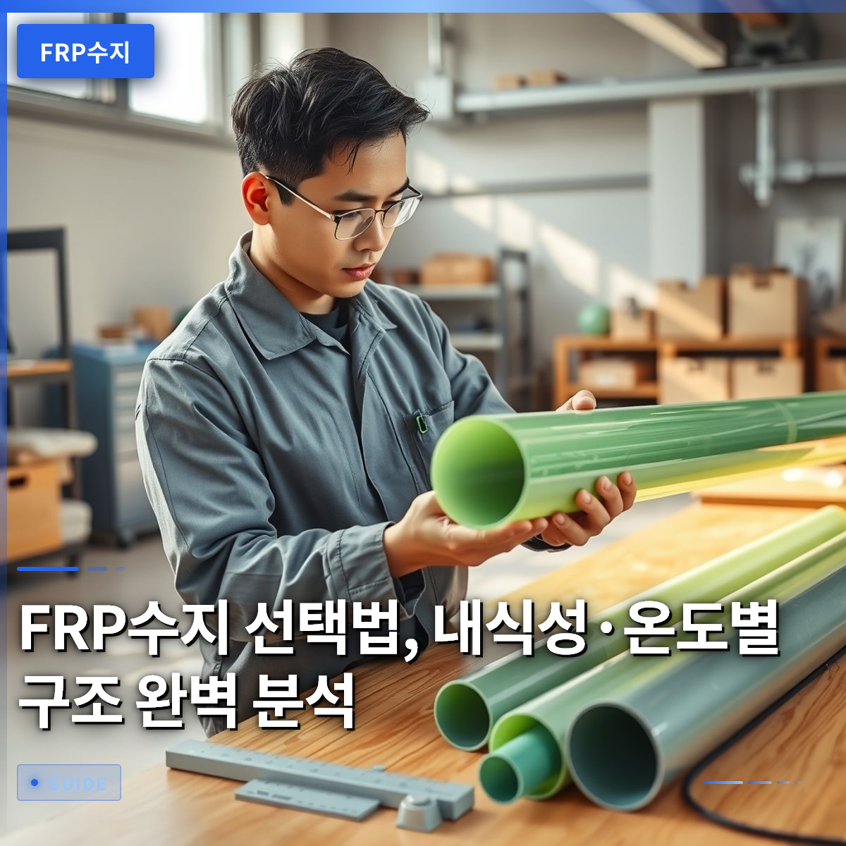 FRP수지 선택법, 내식성·온도별 구조 완벽 분석