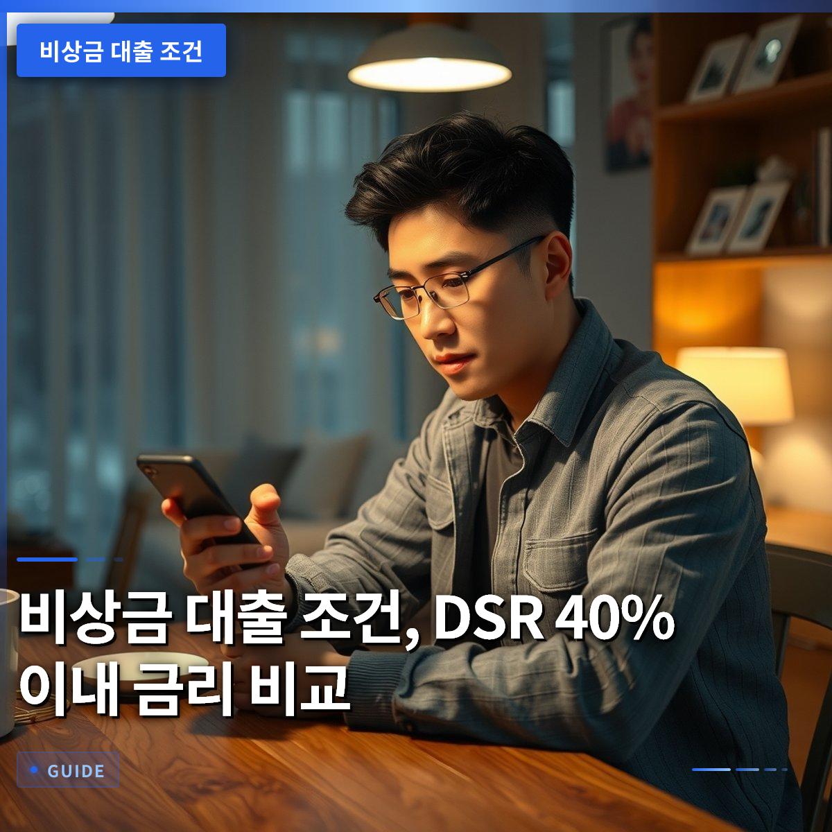 비상금 대출 조건, DSR 40% 이내 금리 비교