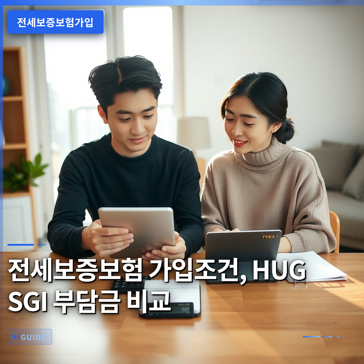 전세보증보험 가입조건, HUG SGI 부담금 비교
