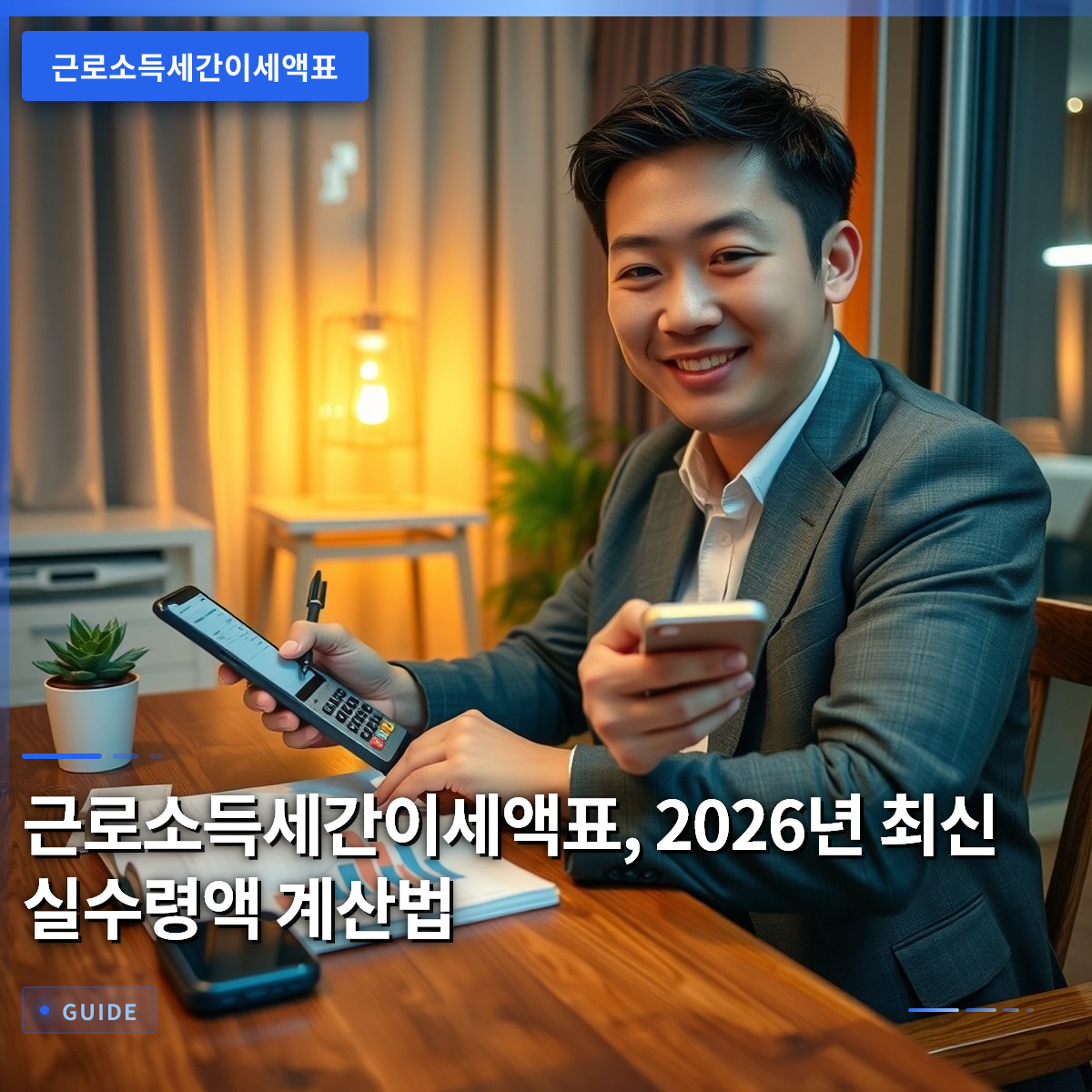 근로소득세간이세액표, 2026년 최신 실수령액 계산법