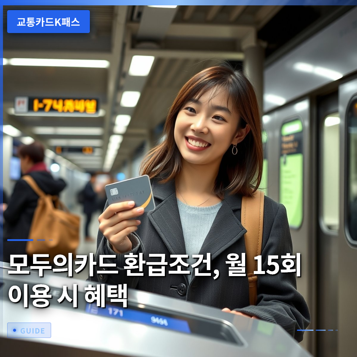 모두의카드 환급조건, 월 15회 이용 시 혜택