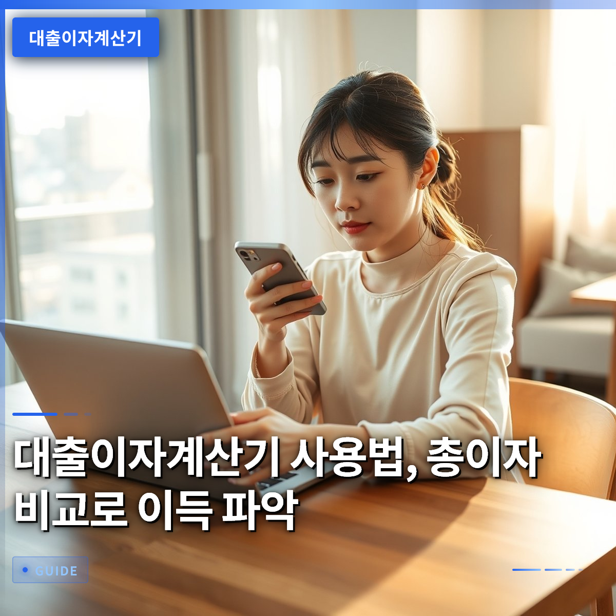 대출이자계산기 사용법, 총이자 비교로 이득 파악 대출이자계산기 사용법, 총이자 비교로 이득 파악
