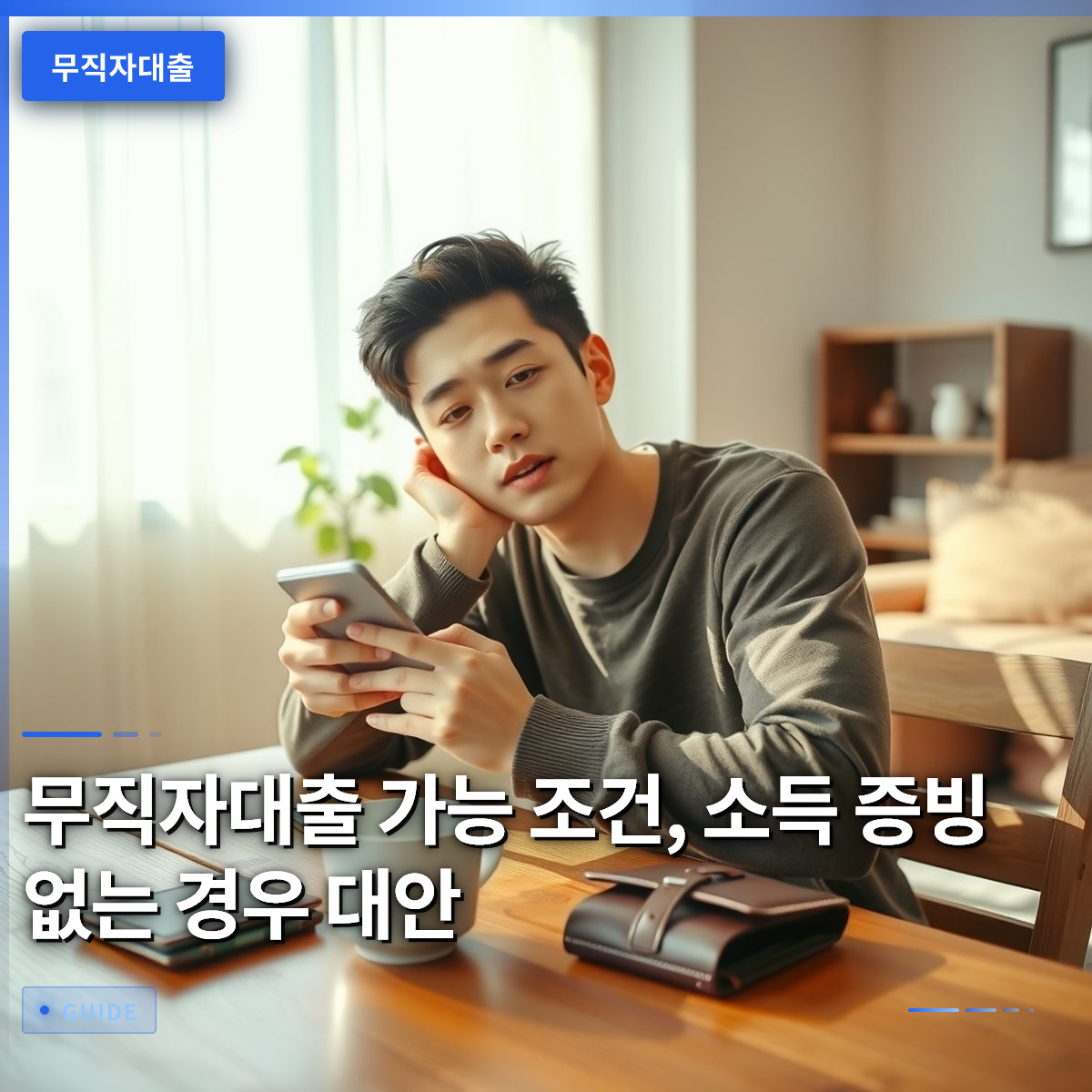 무직자대출 가능 조건, 소득 증빙 없는 경우 대안