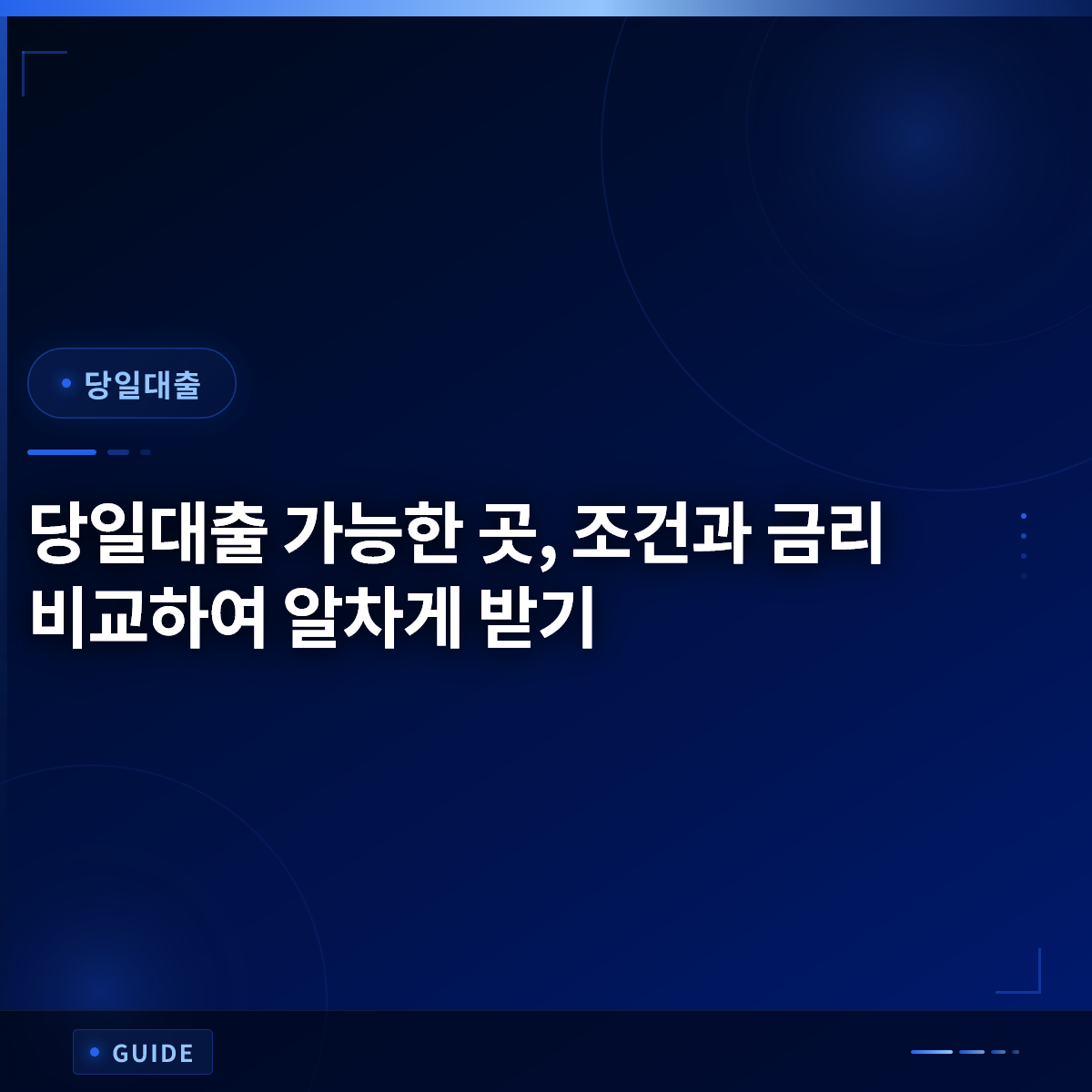 당일대출 가능한 곳, 조건과 금리 비교하여 알차게 받기