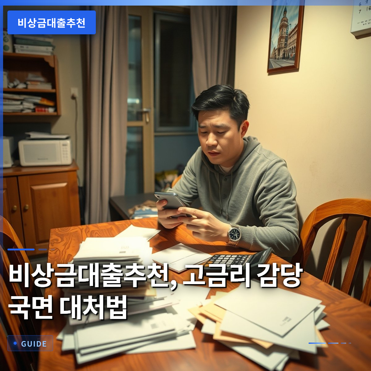 비상금대출추천, 고금리 감당 국면 대처법 비상금대출추천, 고금리 감당 국면 대처법