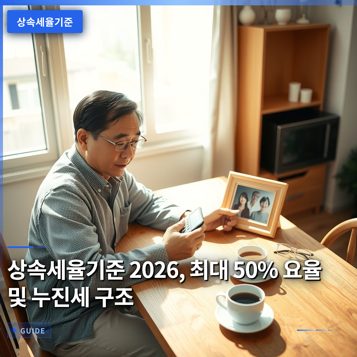 상속세율기준 2026, 최대 50% 요율 및 누진세 구조 상속세율기준 2026, 최대 50% 요율 및 누진세 구조