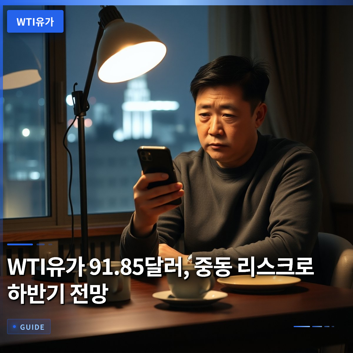 WTI유가 91.85달러, 중동 리스크로 하반기 전망 WTI유가 91.85달러, 중동 리스크로 하반기 전망