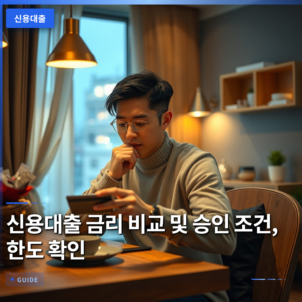 신용대출 금리 비교 및 승인 조건, 한도 확인