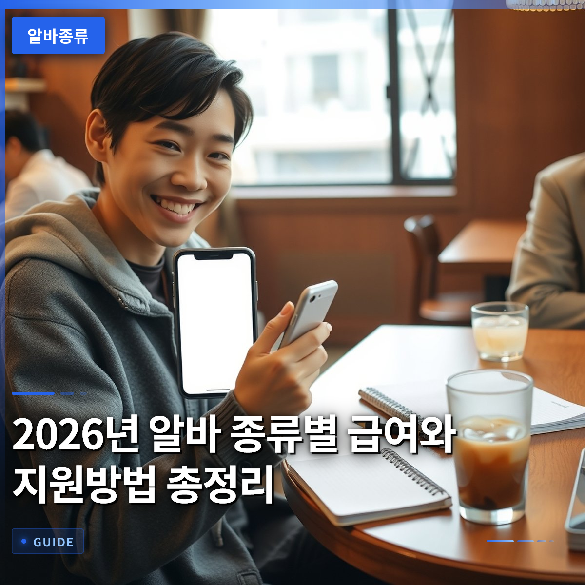 2026년 알바 종류별 급여와 지원방법 총정리 2026년 알바 종류별 급여와 지원방법 총정리