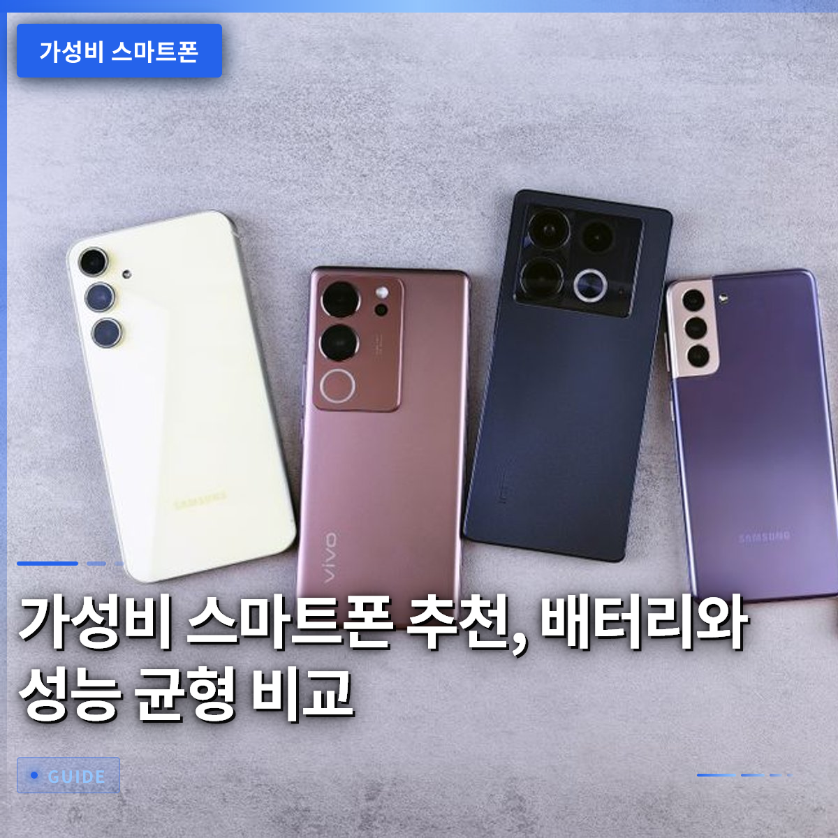 가성비 스마트폰 추천, 배터리와 성능 균형 비교
