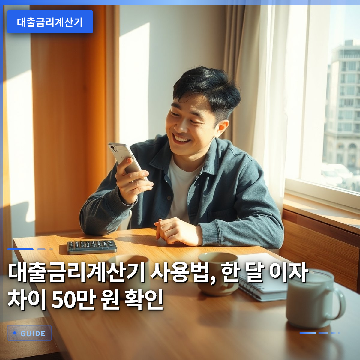 대출금리계산기 사용법, 한 달 이자 차이 50만 원 확인 대출금리계산기 사용법, 한 달 이자 차이 50만 원 확인