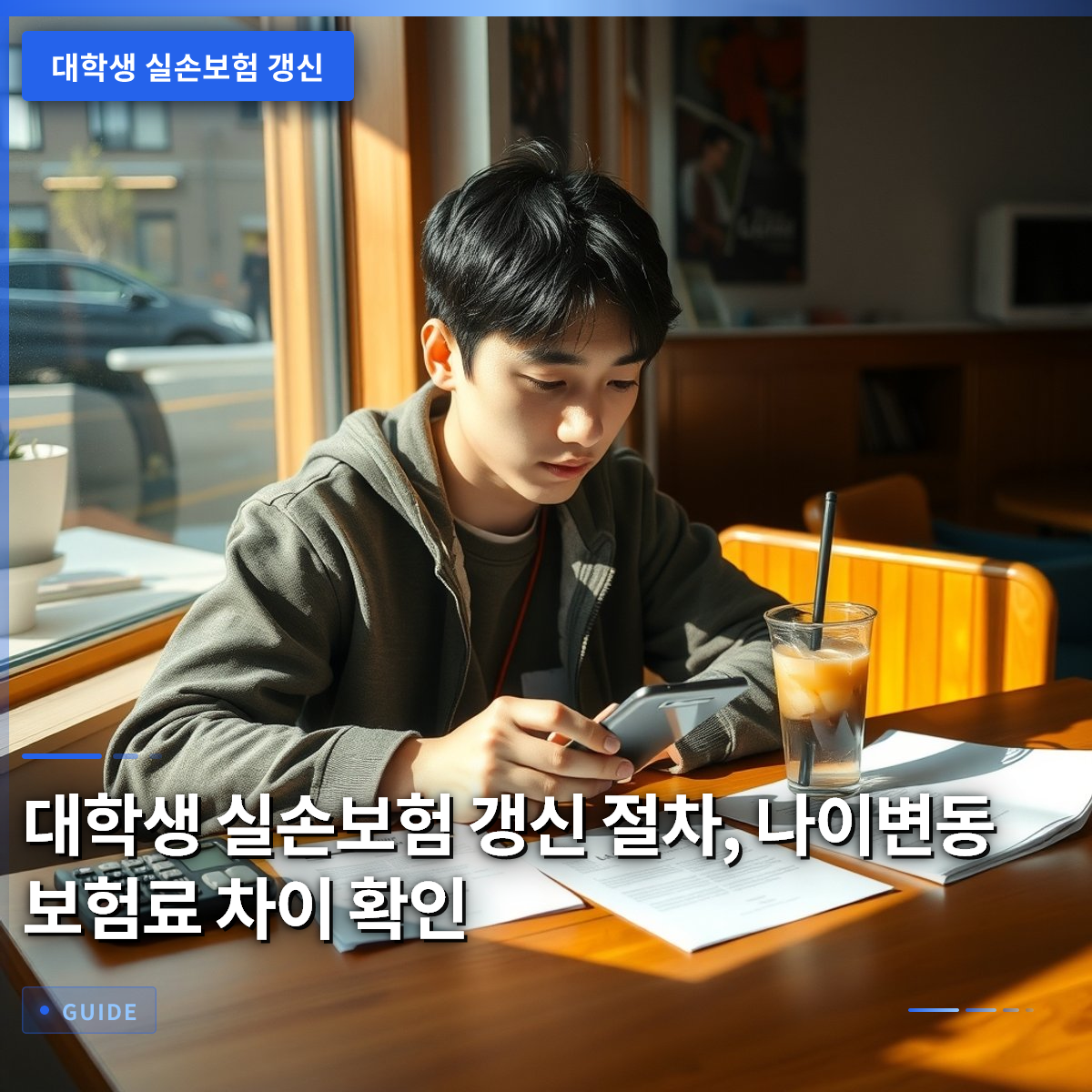 대학생 실손보험 갱신 절차, 나이변동 보험료 차이 확인