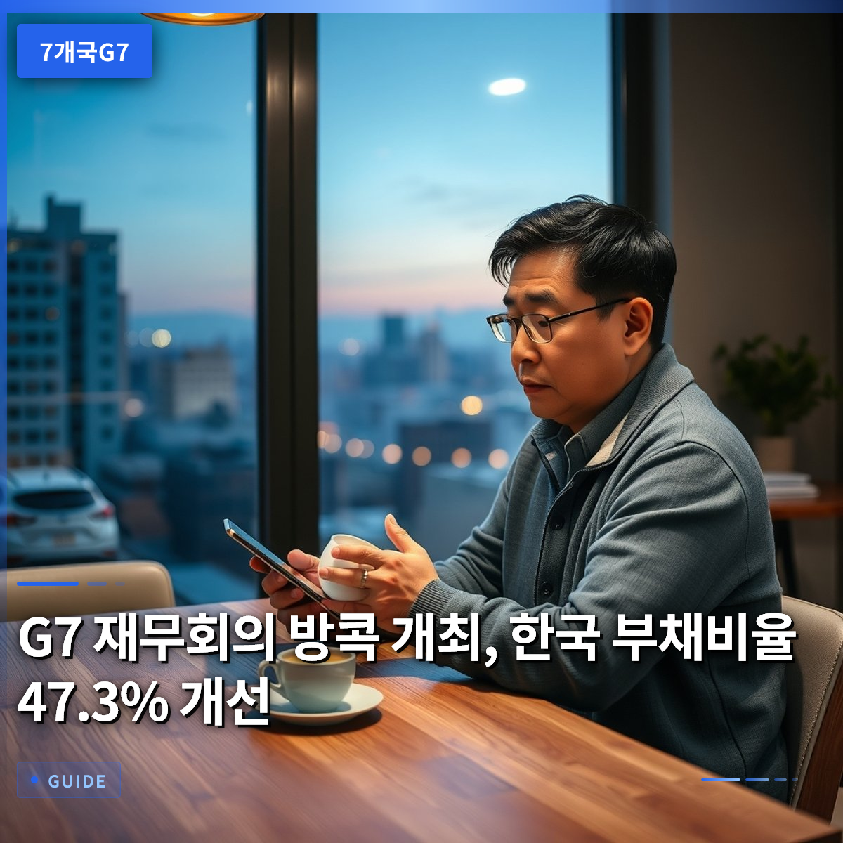 G7 재무회의 방콕 개최, 한국 부채비율 47.3% 개선
