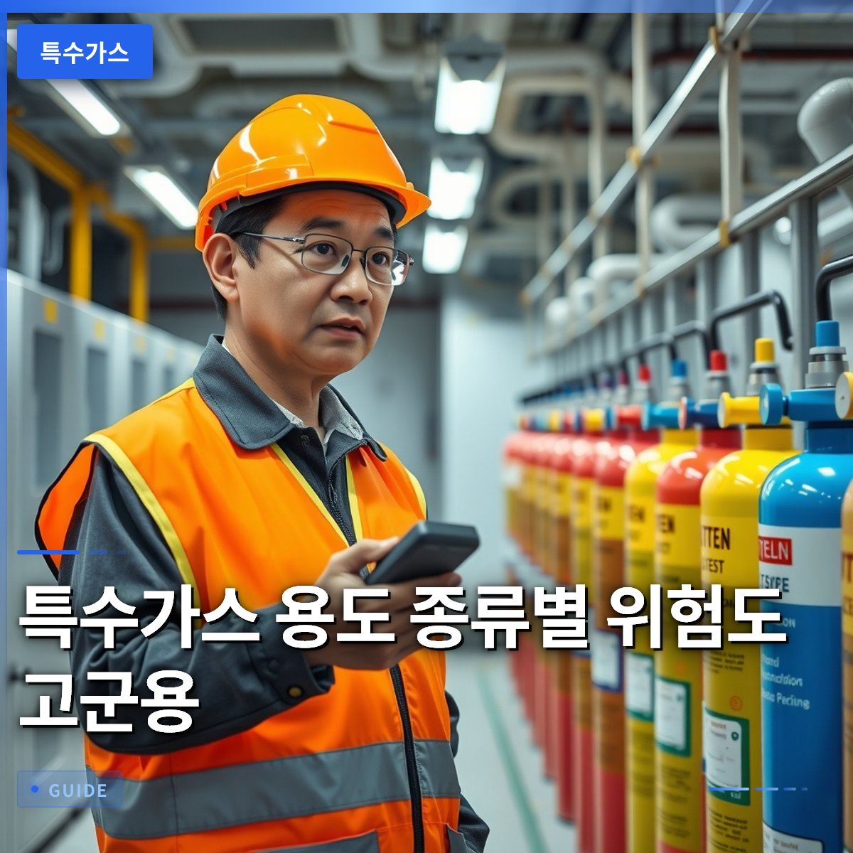 특수가스 용도 종류별 위험도 고군용