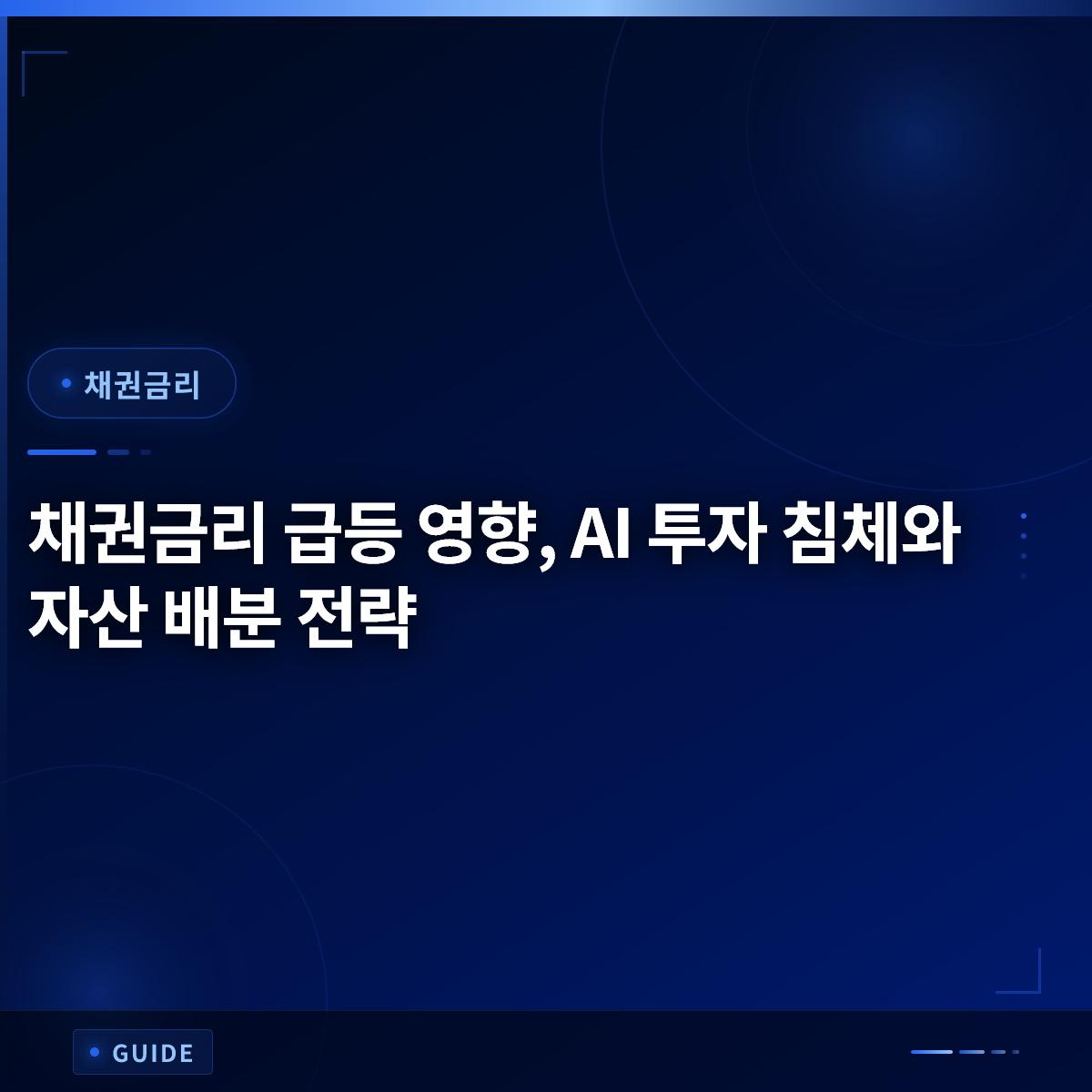 채권금리 급등 영향, AI 투자 침체와 자산 배분 전략