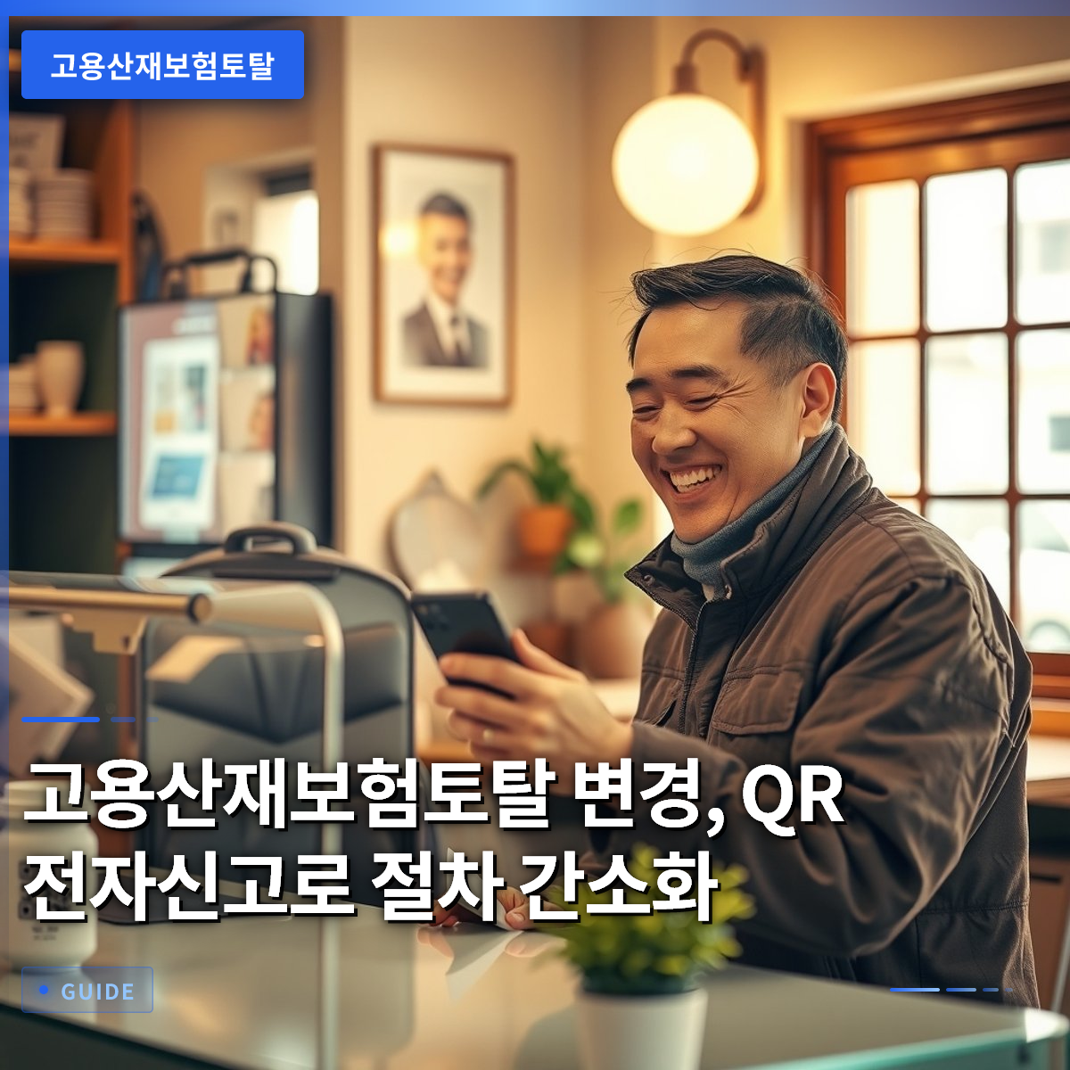고용산재보험토탈 변경, QR 전자신고로 절차 간소화