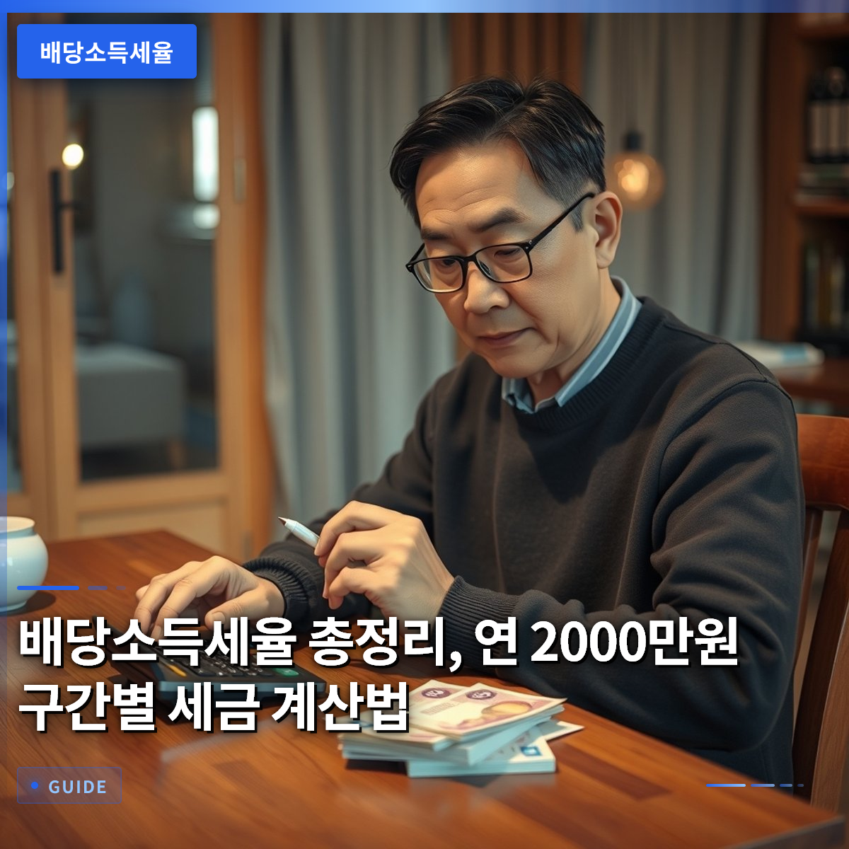 배당소득세율 총정리, 연 2000만원 구간별 세금 계산법